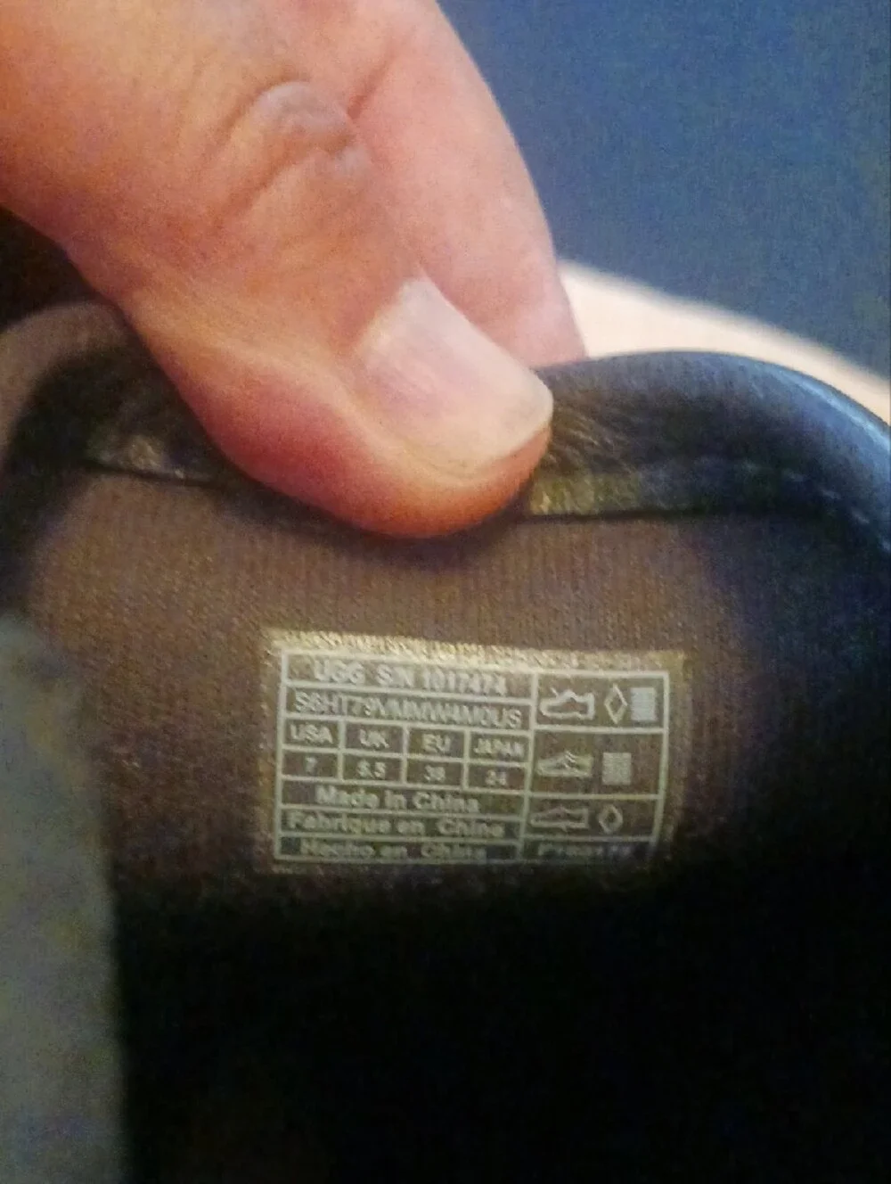 UGG Black Leather and Wool Tall Winter Rain Boots